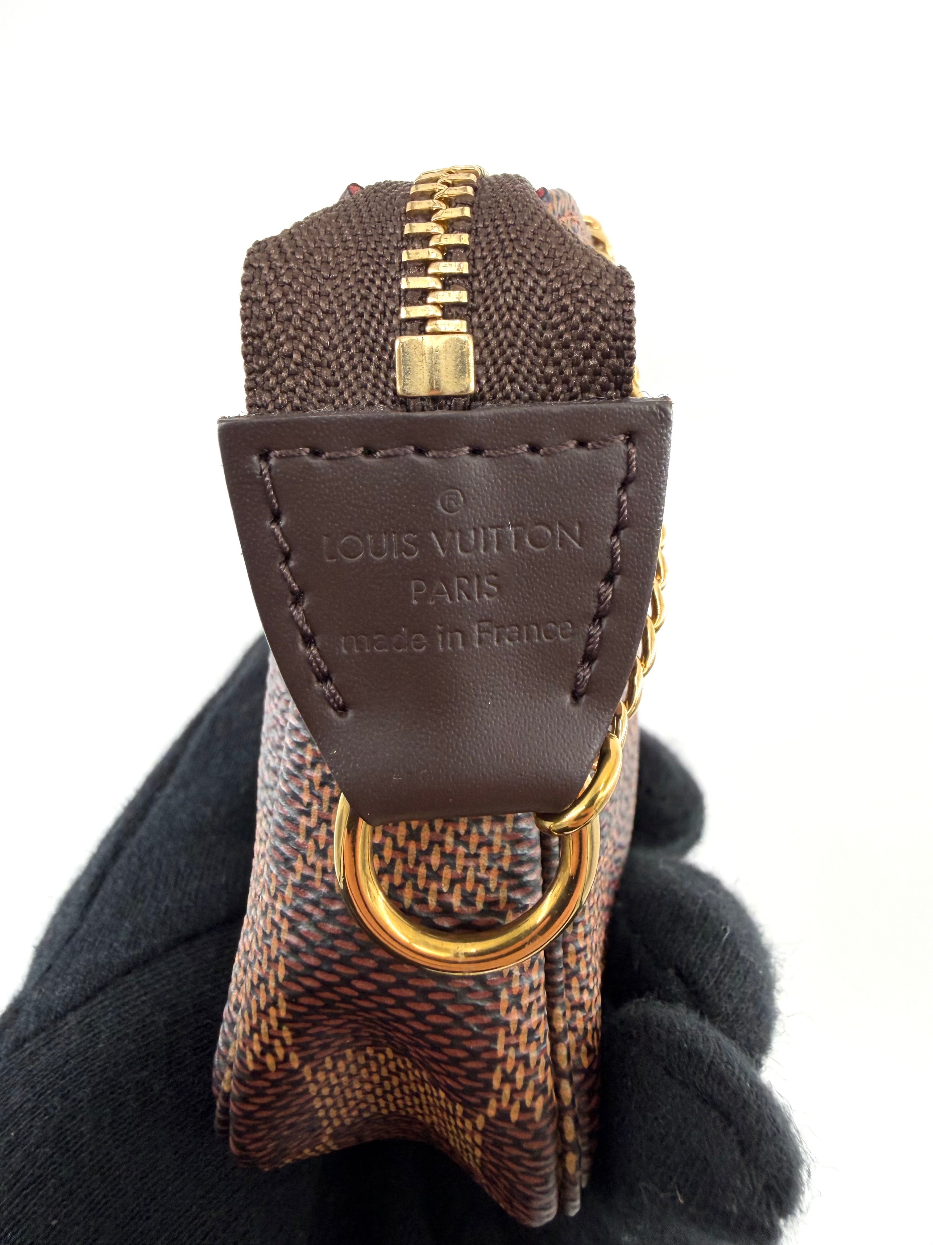 Louis Vuitton Damier Ebene Canvas Mini Pochette