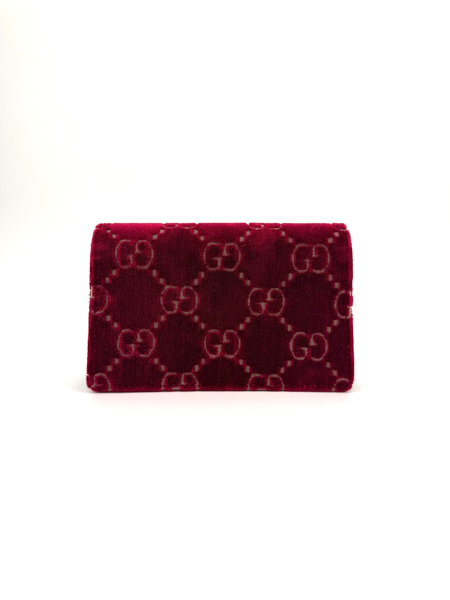 Gucci Crystal Dionysus Burgundy Velvet Crossbody Bag