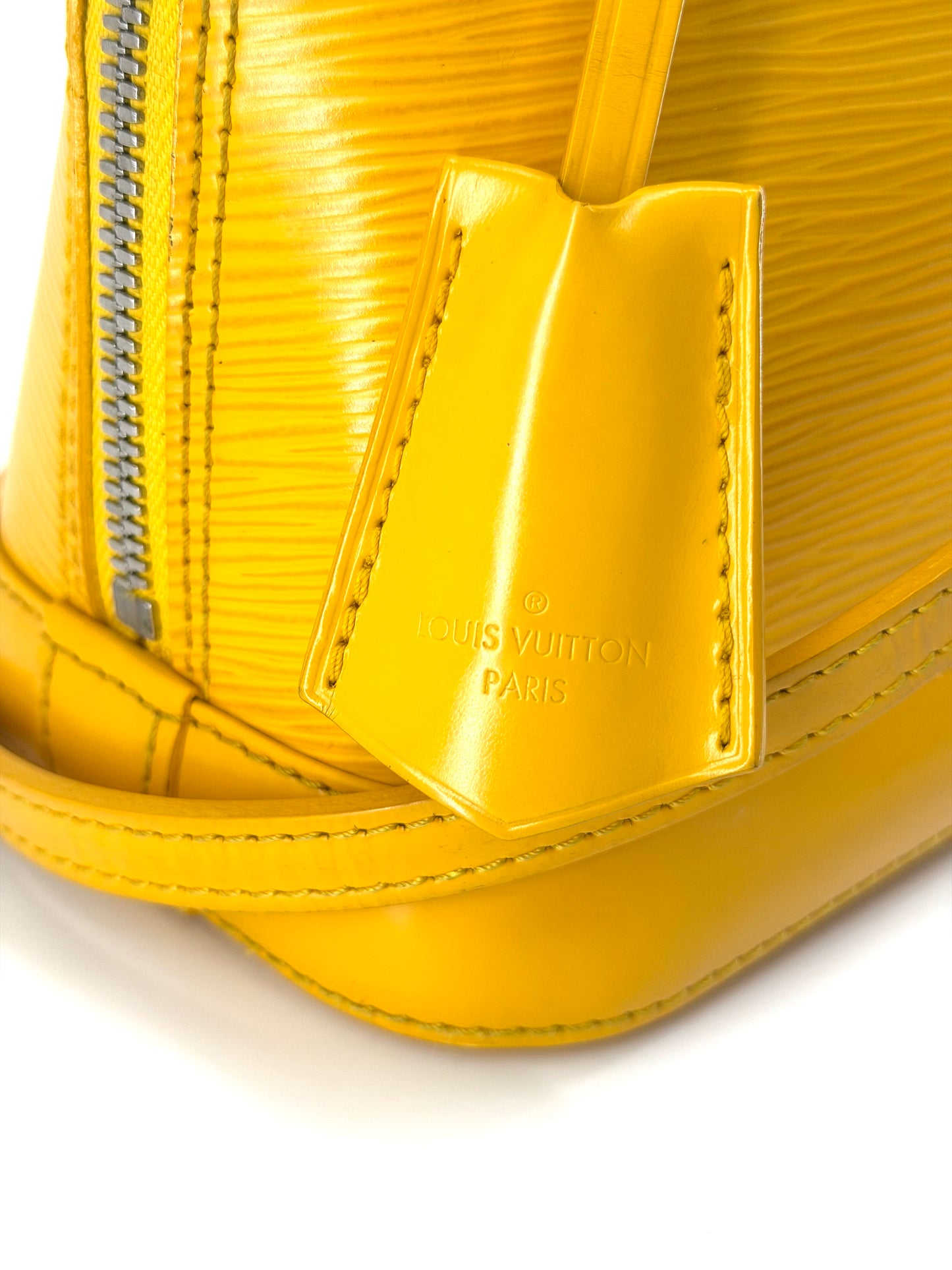 Louis Vuitton Alma BB Yellow Epi Leather Crossbody Bag