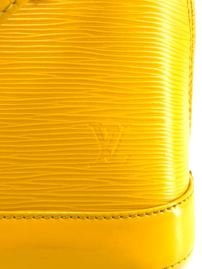 Louis Vuitton Alma BB Yellow Epi Leather Crossbody Bag