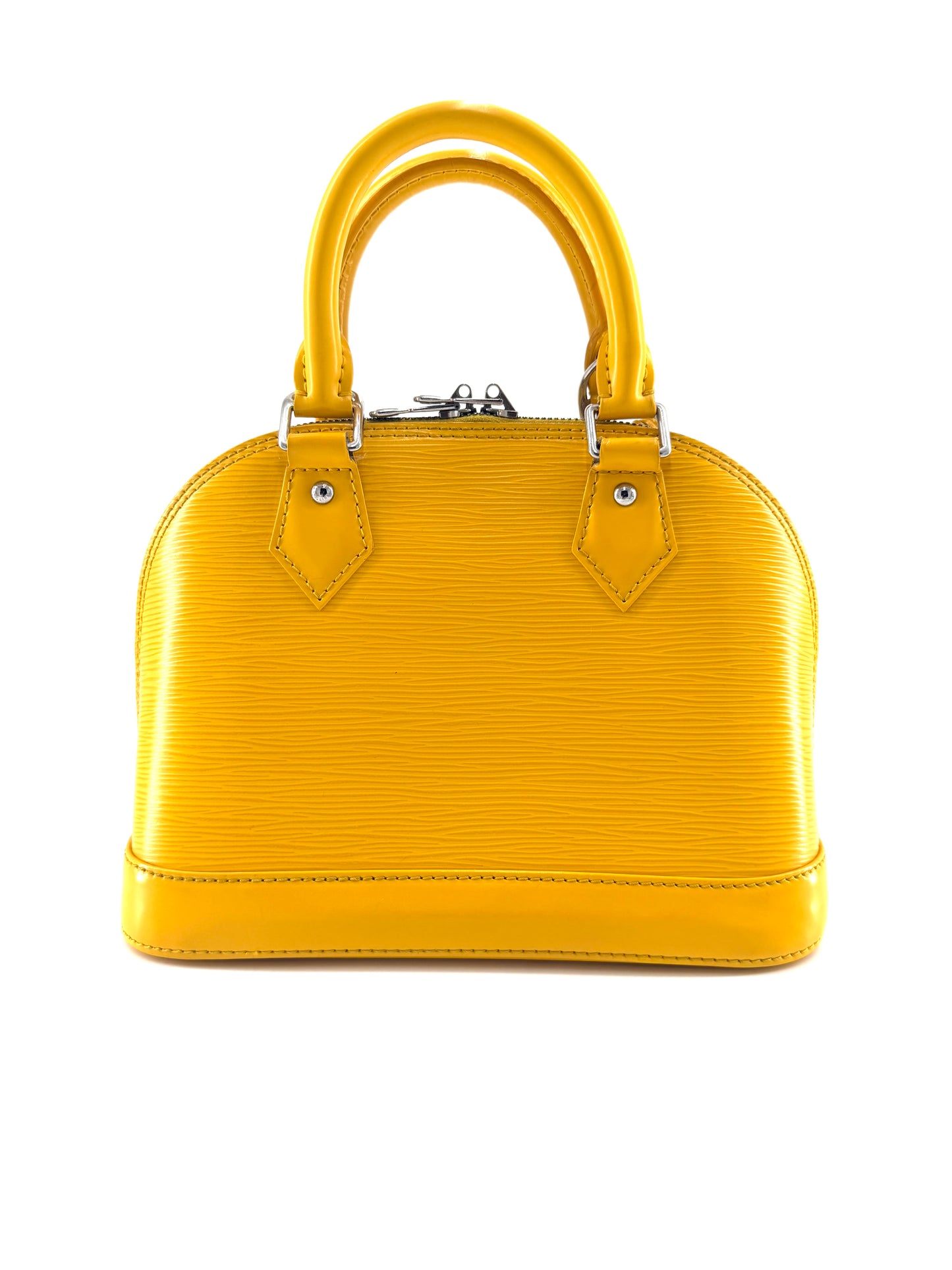 Louis Vuitton Alma BB Yellow Epi Leather Crossbody Bag