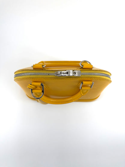 Louis Vuitton Alma BB Yellow Epi Leather Crossbody Bag