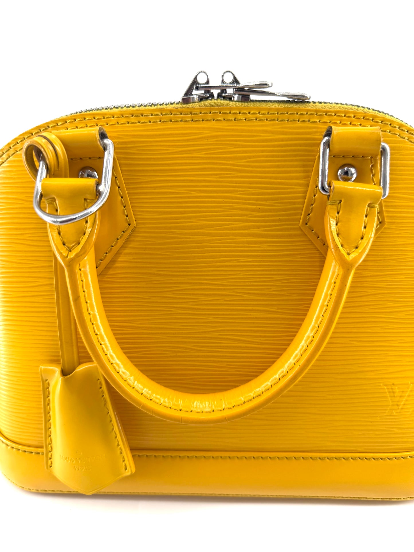 Louis Vuitton Alma BB Yellow Epi Leather Crossbody Bag