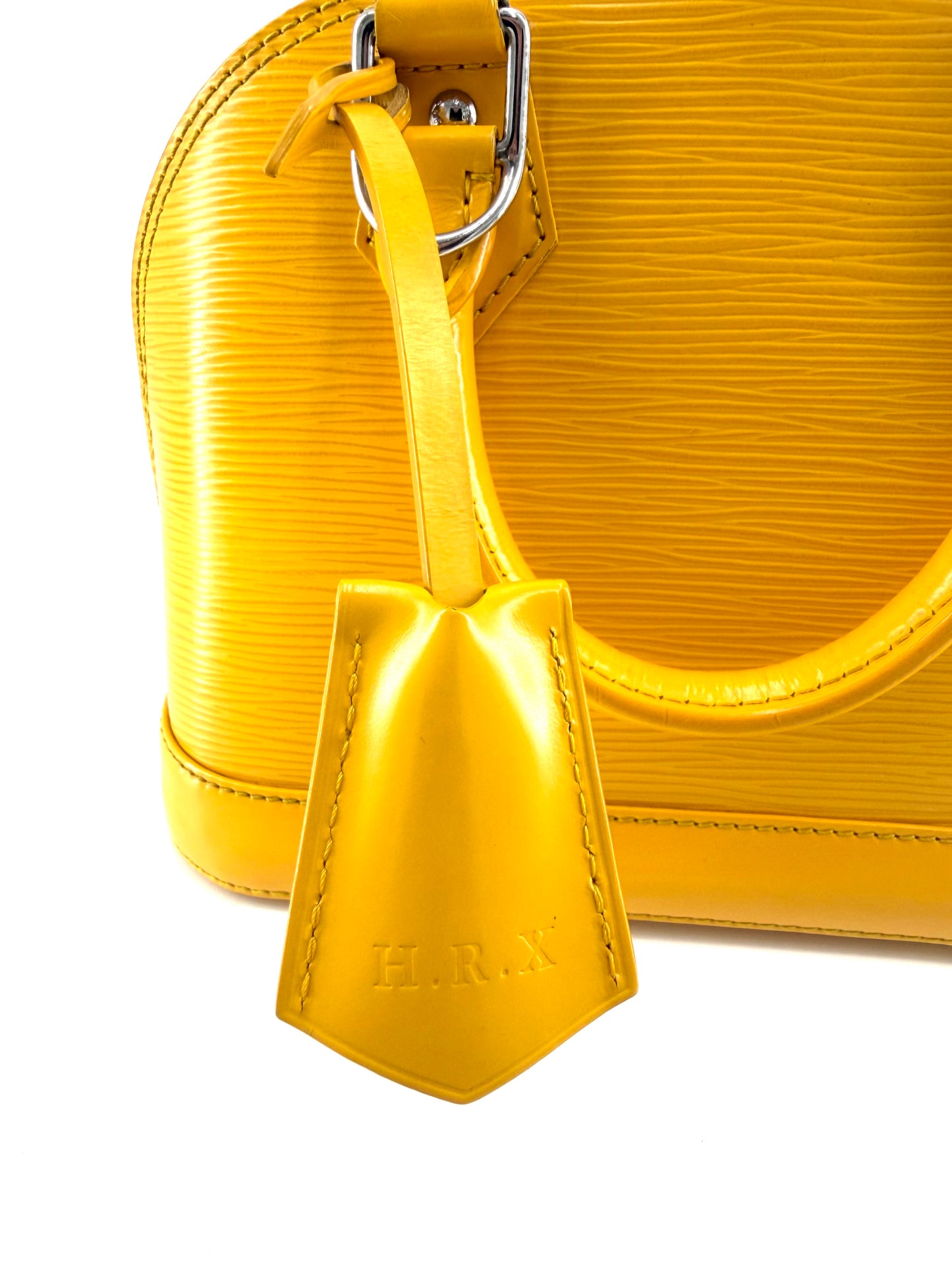 Louis Vuitton Alma BB Yellow Epi Leather Crossbody Bag