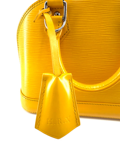 Louis Vuitton Alma BB Yellow Epi Leather Crossbody Bag