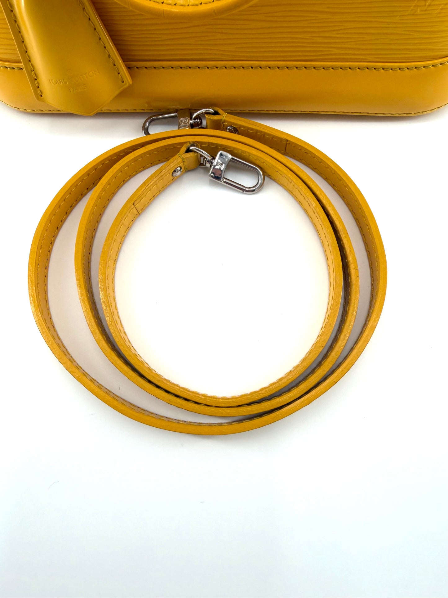 Louis Vuitton Alma BB Yellow Epi Leather Crossbody Bag