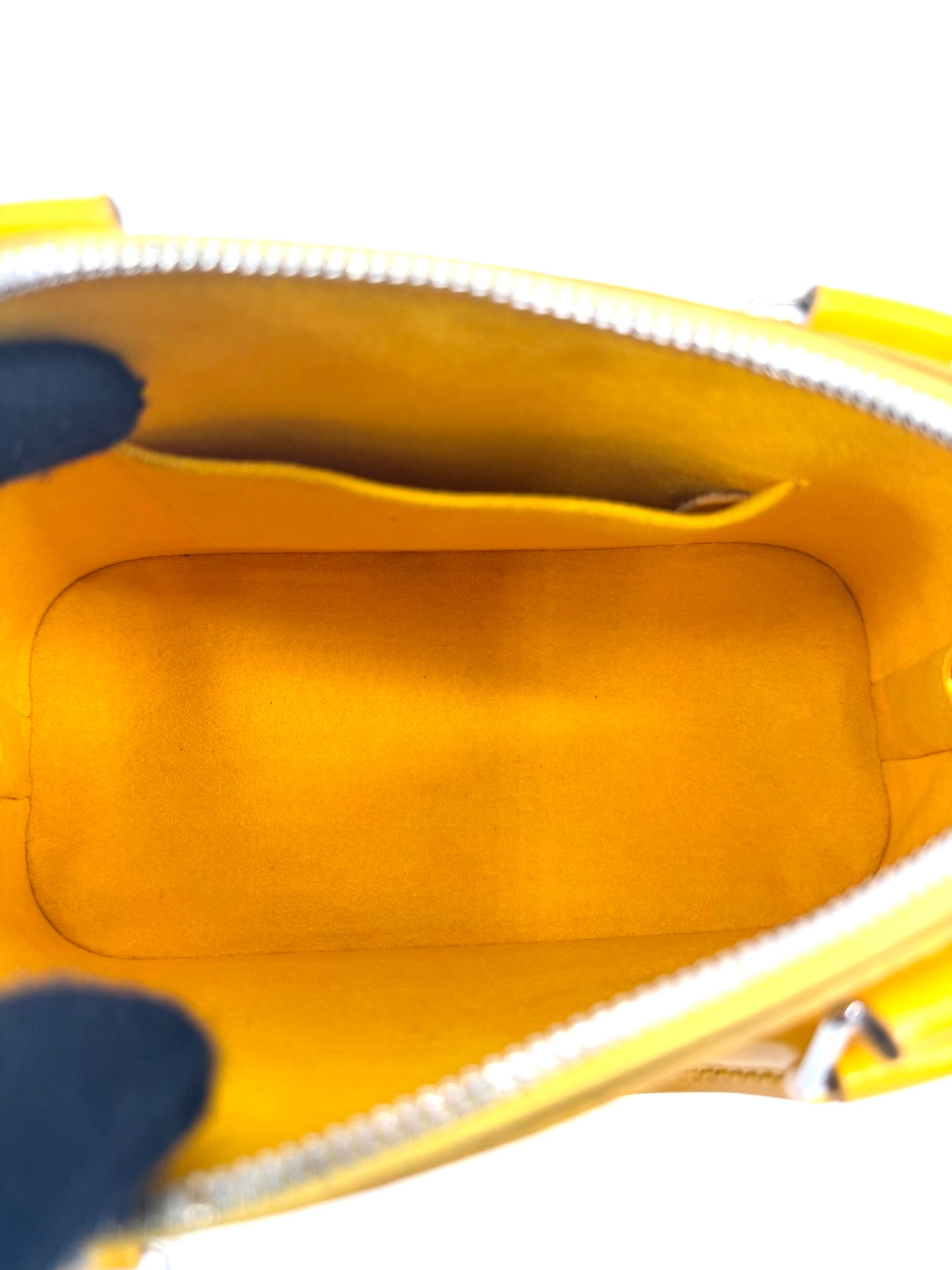Louis Vuitton Alma BB Yellow Epi Leather Crossbody Bag