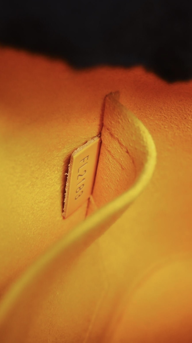 Louis Vuitton Alma BB Yellow Epi Leather Crossbody Bag