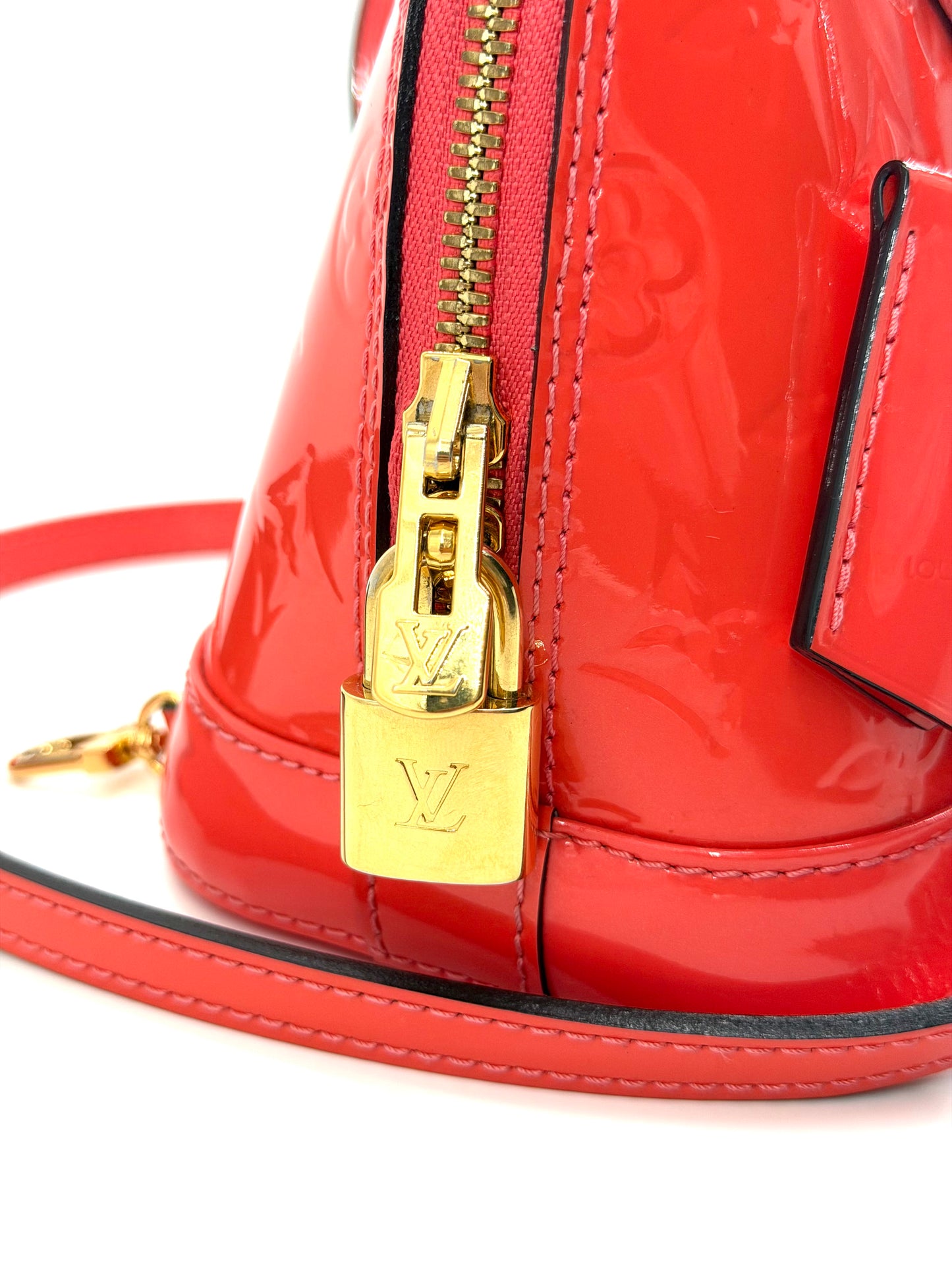 Louis Vuitton Vernis Monogram Alma BB Crossbody Bag