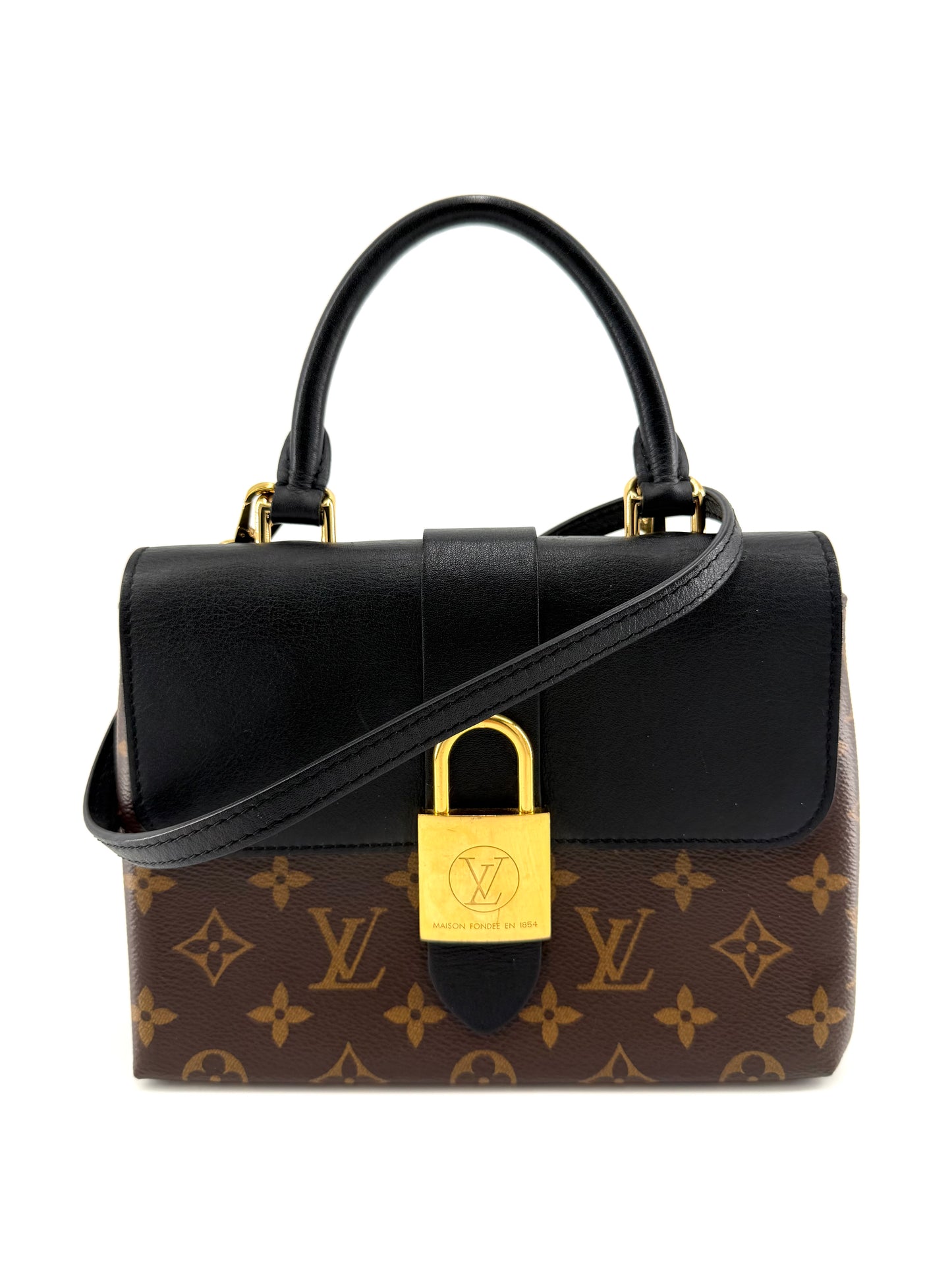 Louis Vuitton Locky Brown Monogram Canvas BB Shoulder Bag