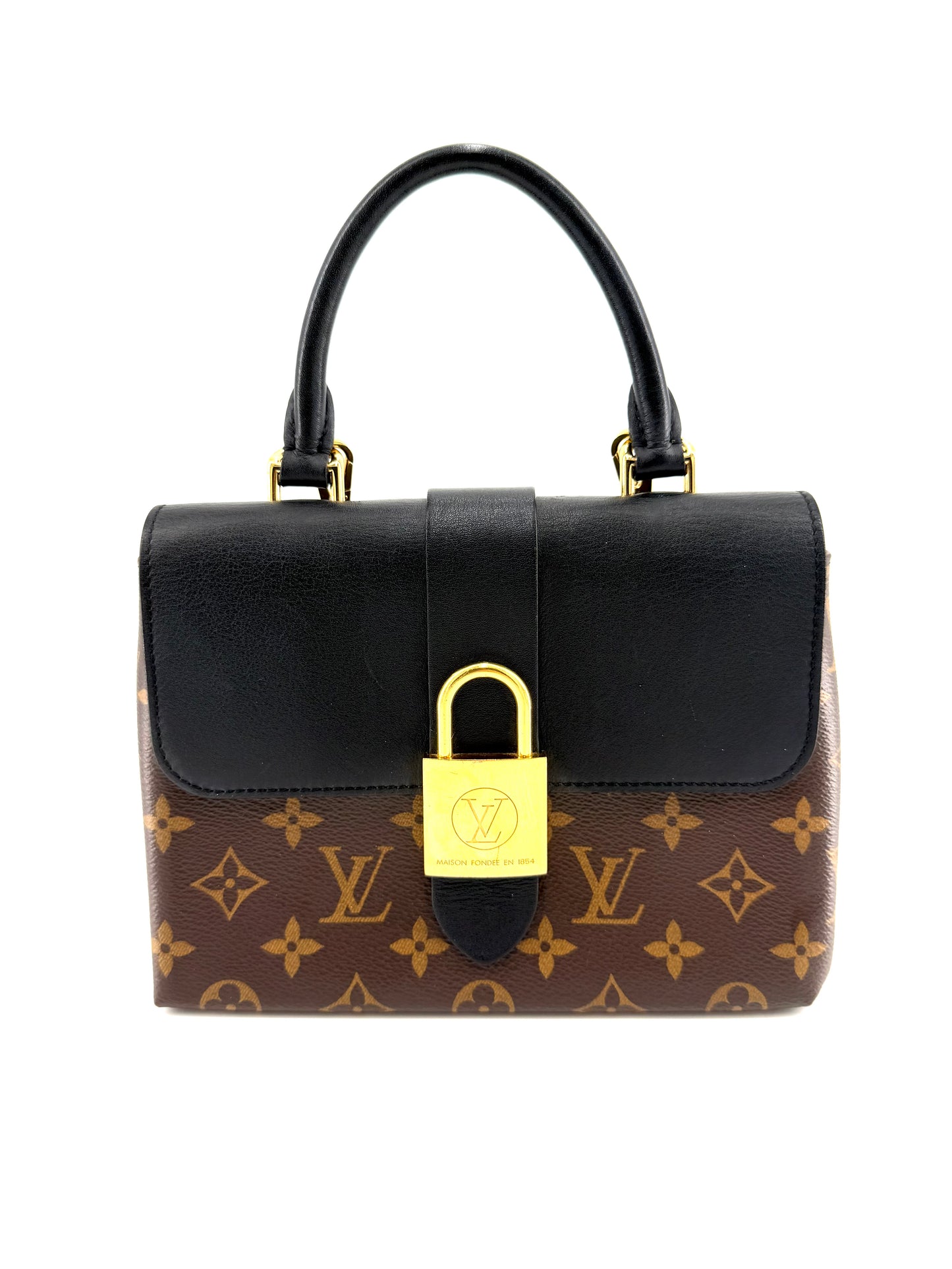 Louis Vuitton Locky Brown Monogram Canvas BB Shoulder Bag
