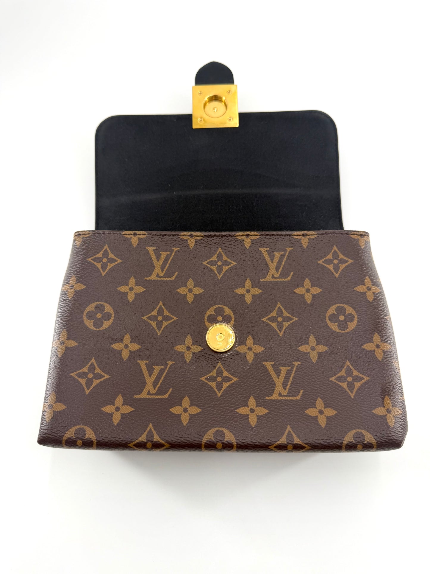 Louis Vuitton Locky Brown Monogram Canvas BB Shoulder Bag