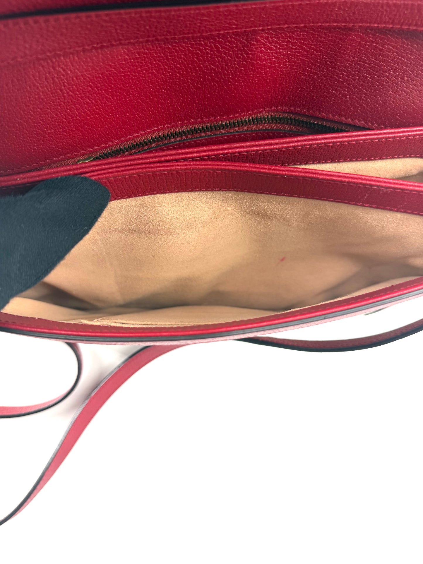 Gucci GG Supreme Queen Margaret Canvas Leather Shoulder Bag