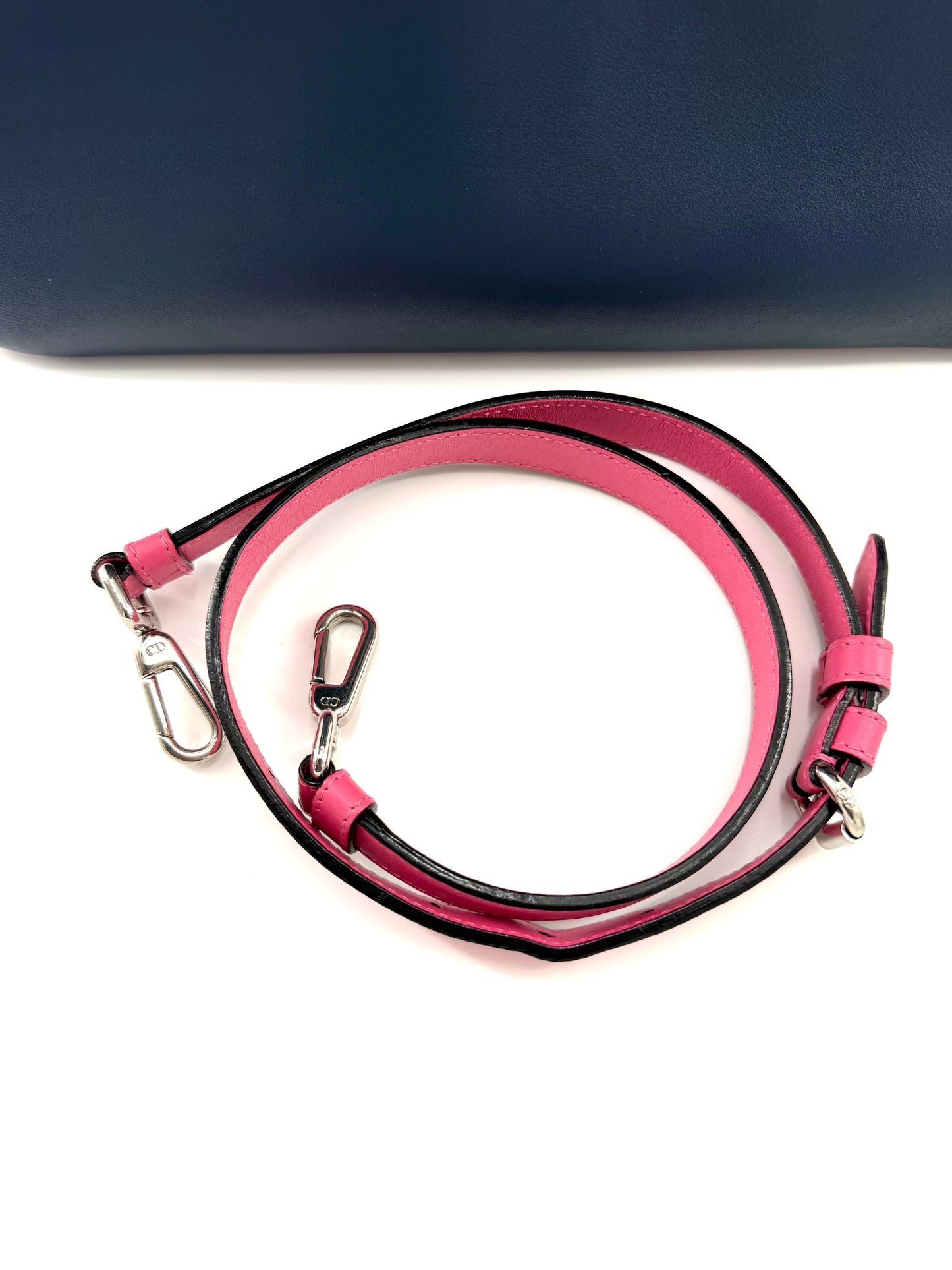 Christian Dior Diorissimo Tri-color Calfskin Medium Crossbody Tote