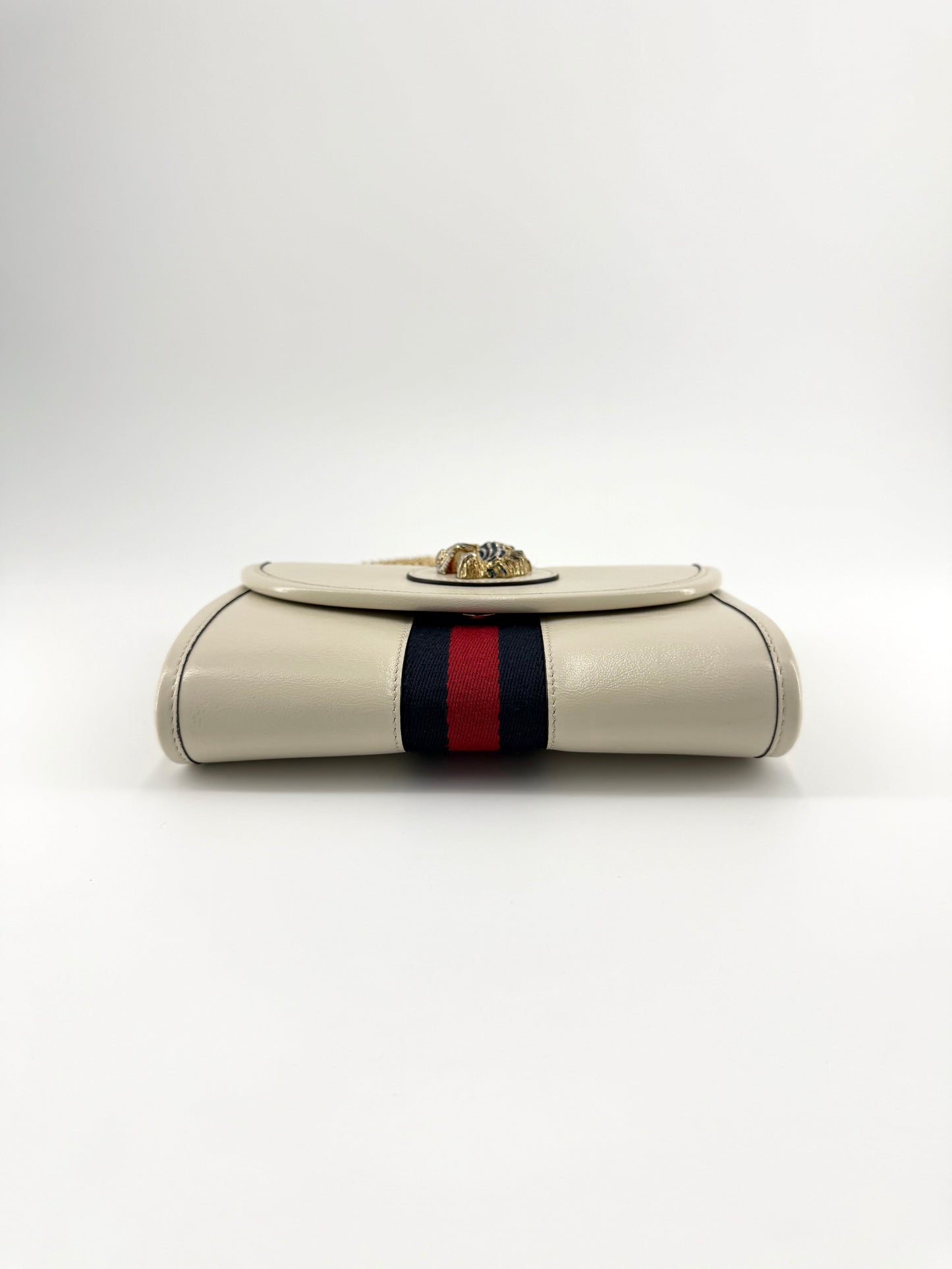 Gucci Rajah Tiger Leather Clutch Crossbody Mini Bag