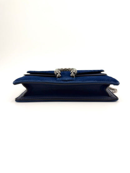 Gucci Crystal Dionysus Velvet Crossbody Bag