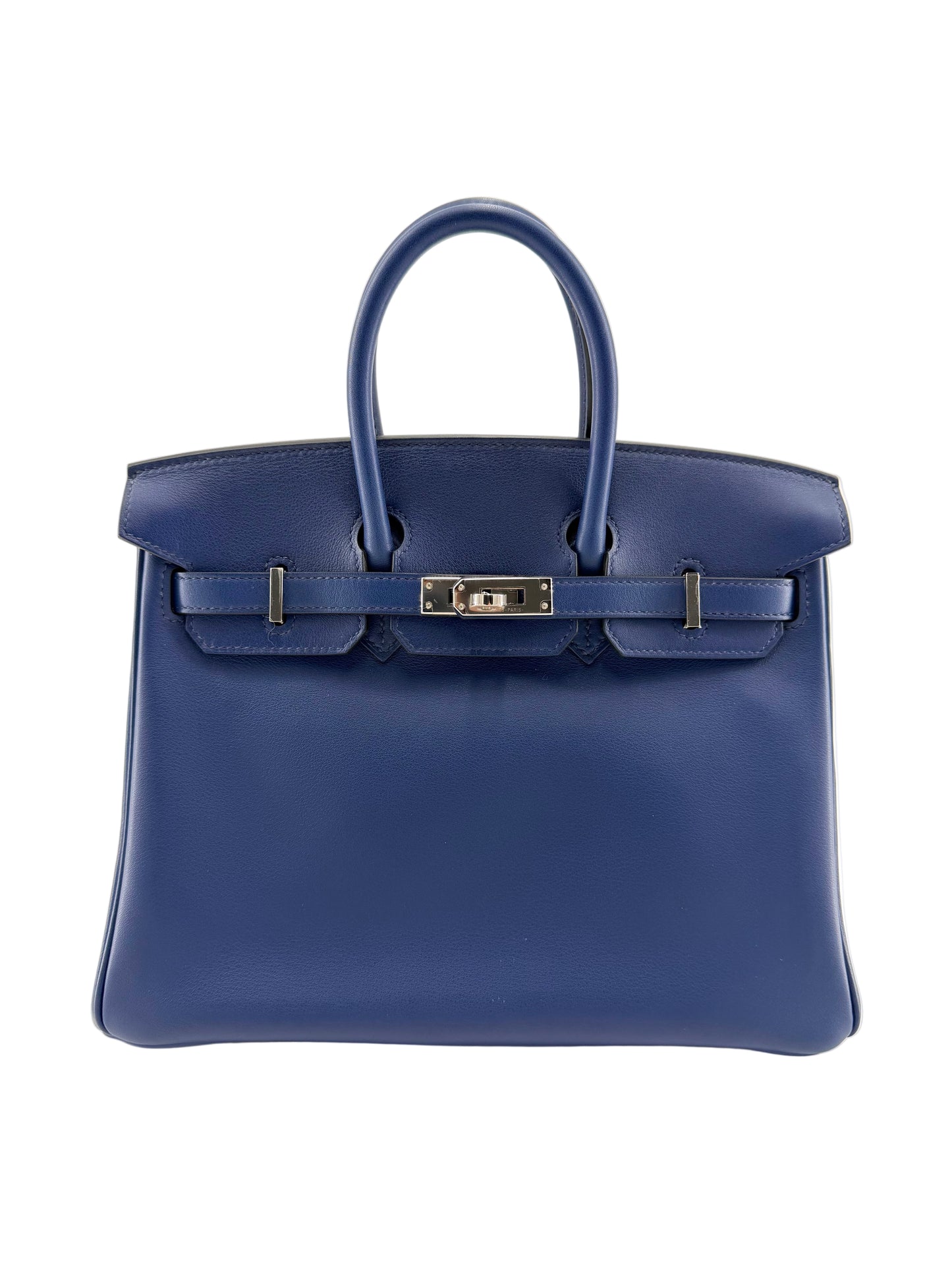 Hermes Birkin 25 Bleu Electrique Swift Leather PHW