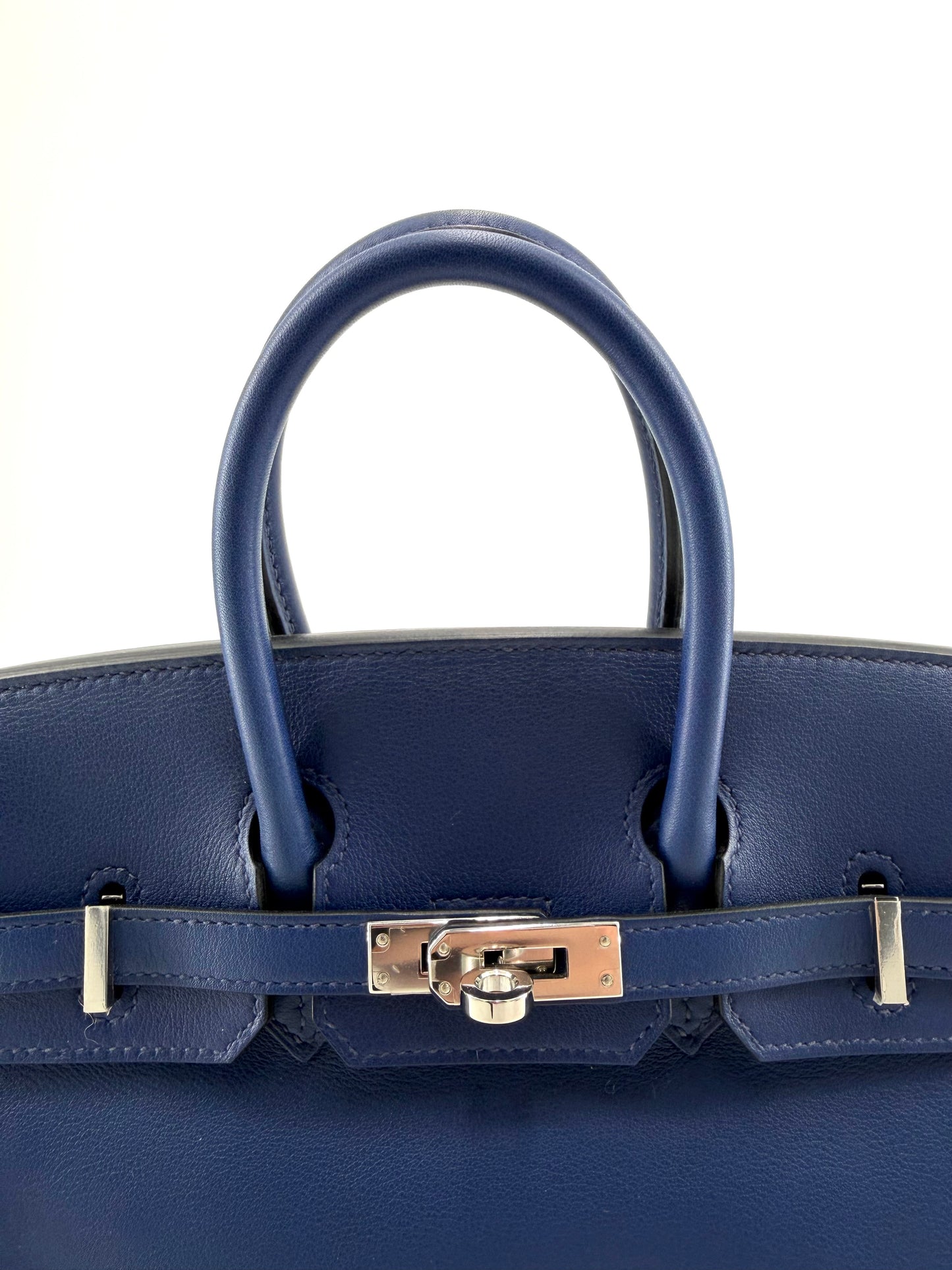 Hermes Birkin 25 Bleu Electrique Swift Leather PHW