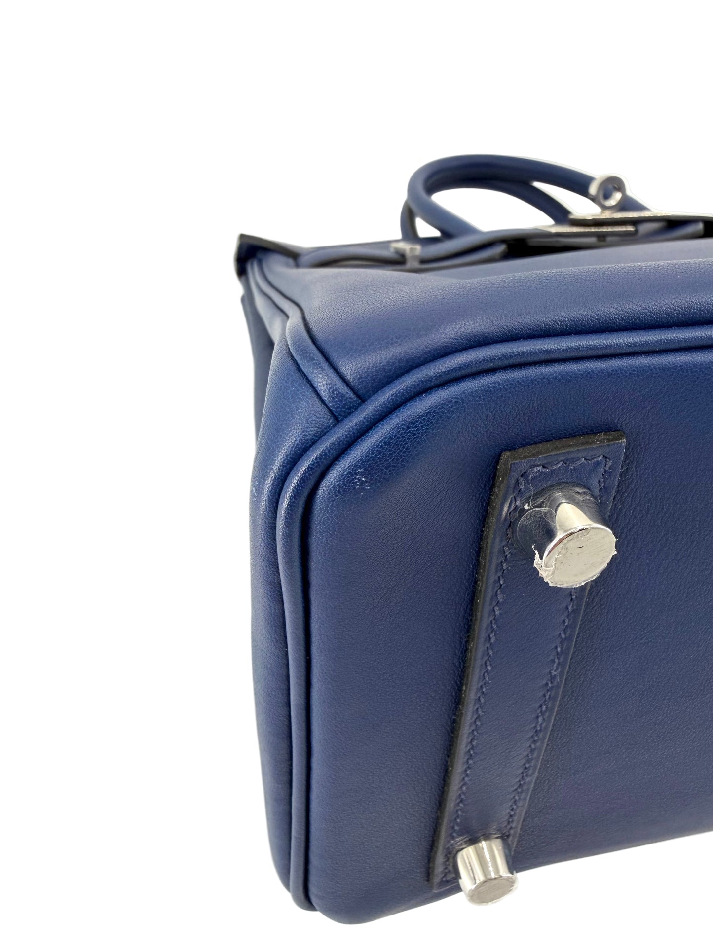 Hermes Birkin 25 Bleu Electrique Swift Leather PHW