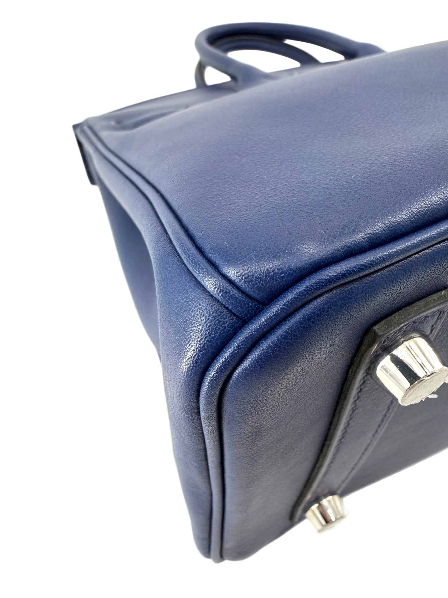 Hermes Birkin 25 Bleu Electrique Swift Leather PHW