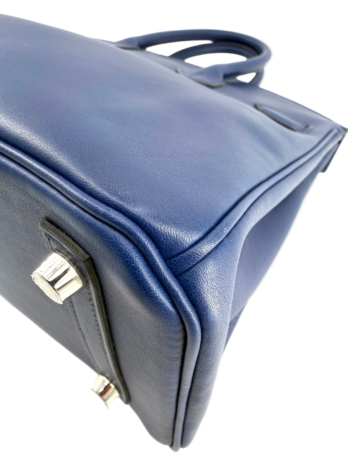 Hermes Birkin 25 Bleu Electrique Swift Leather PHW