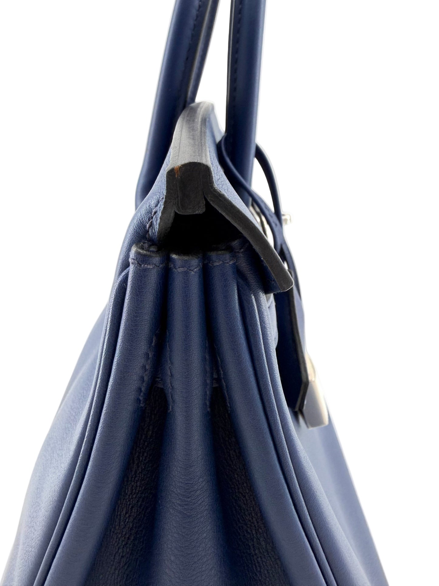 Hermes Birkin 25 Bleu Electrique Swift Leather PHW