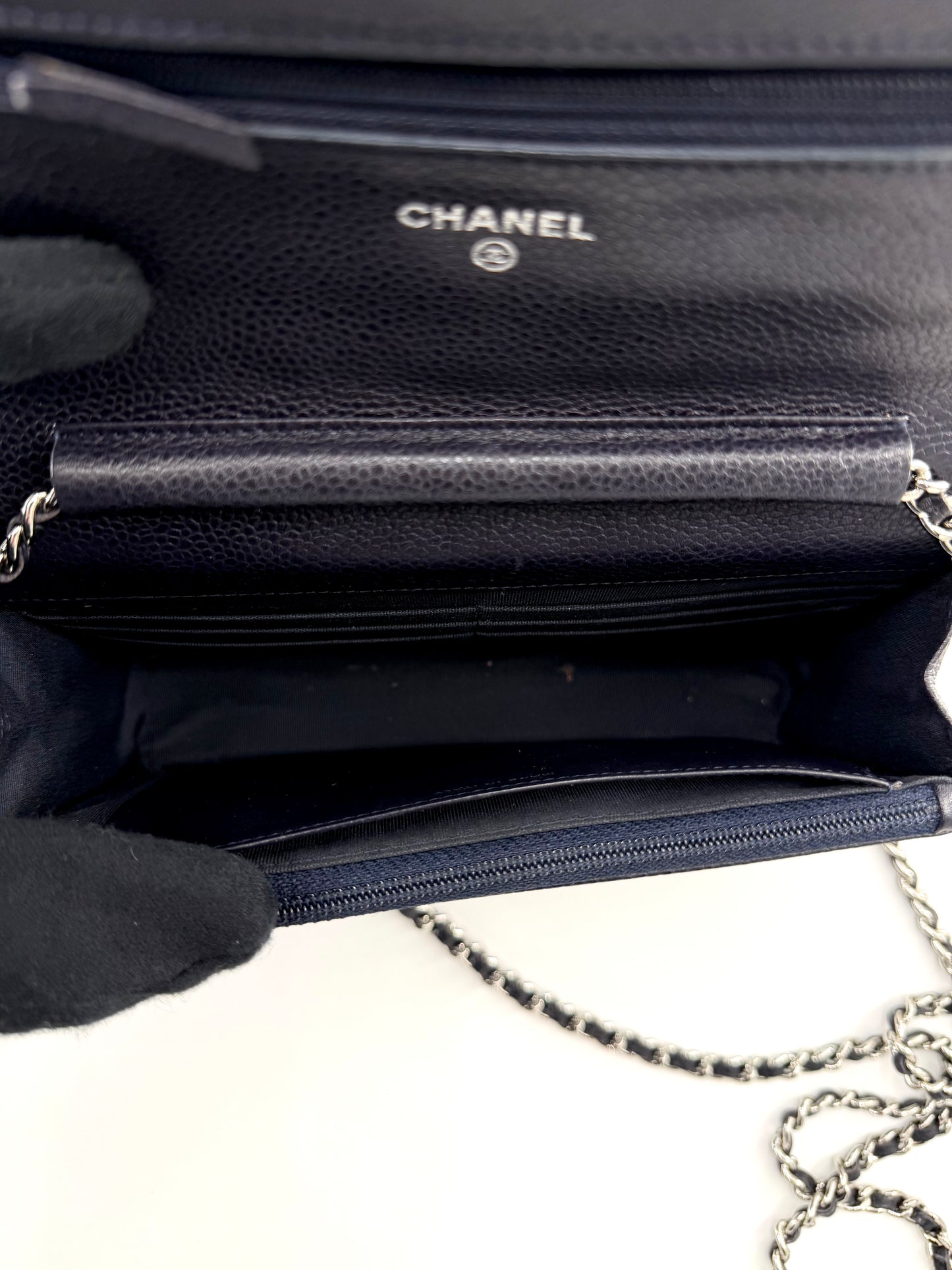 Chanel Caviar Crossbody Wallet on Chain
