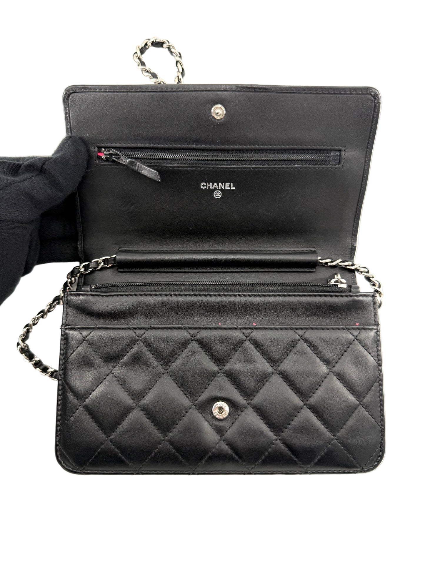 Chanel Cambone Lambskin CC Crossbody Wallet on Chain
