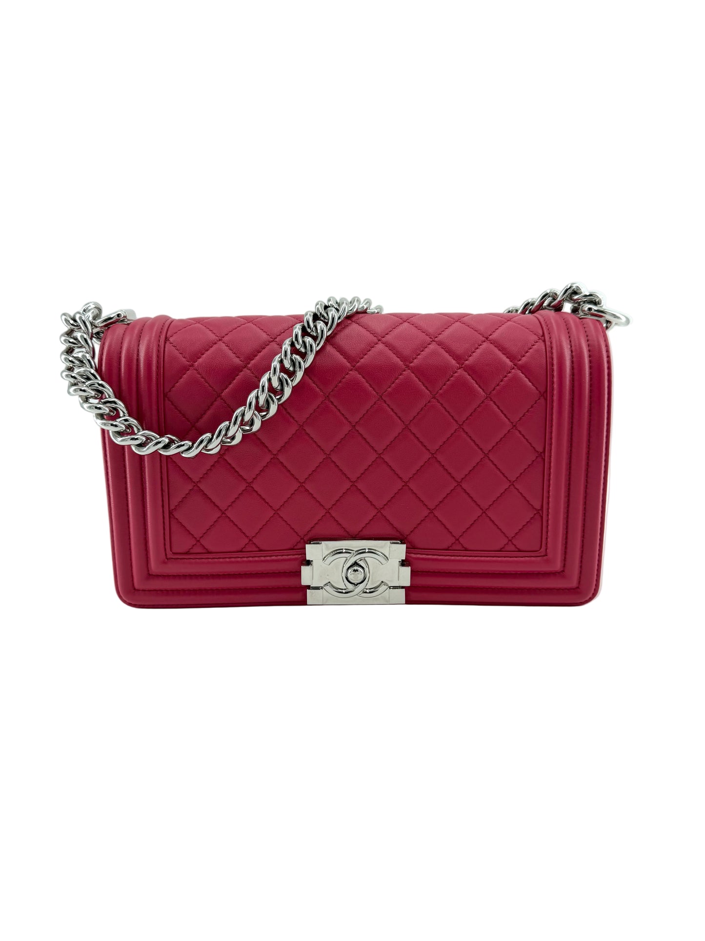 Chanel Boy Lambskin Medium Shoulder Bag