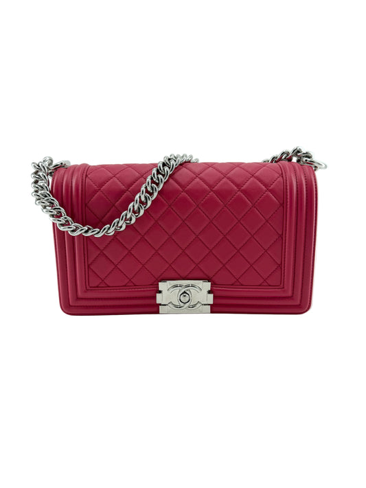 Chanel Boy Lambskin Medium Shoulder Bag