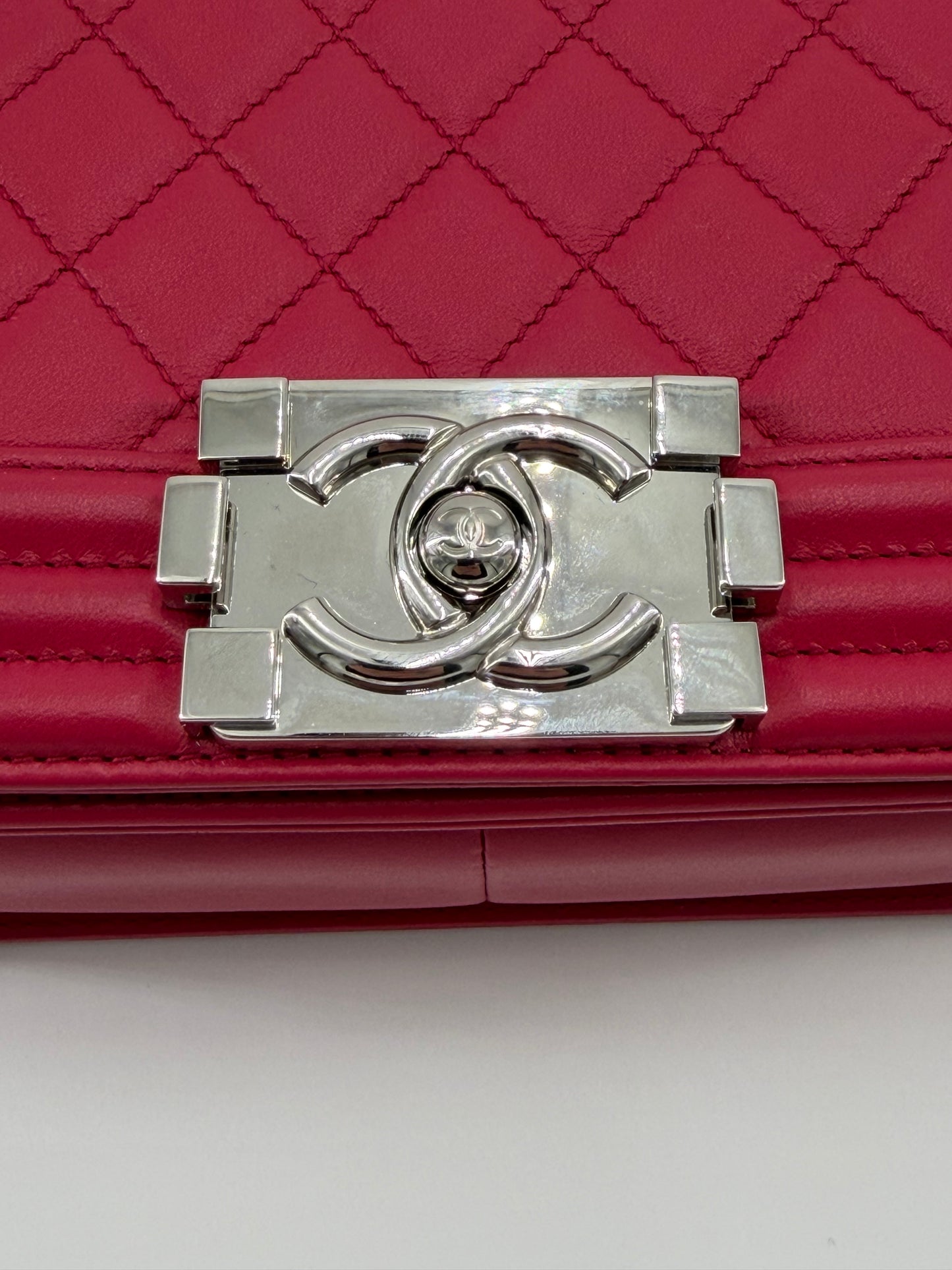 Chanel Boy Lambskin Medium Shoulder Bag