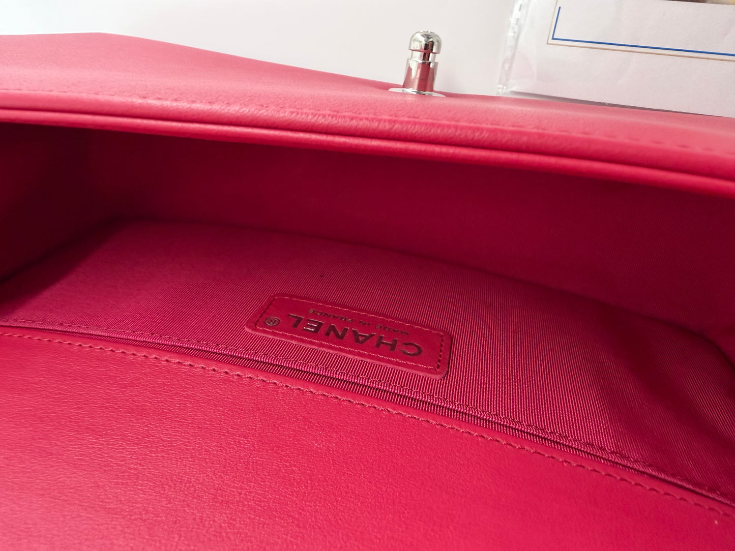 Chanel Boy Lambskin Medium Shoulder Bag