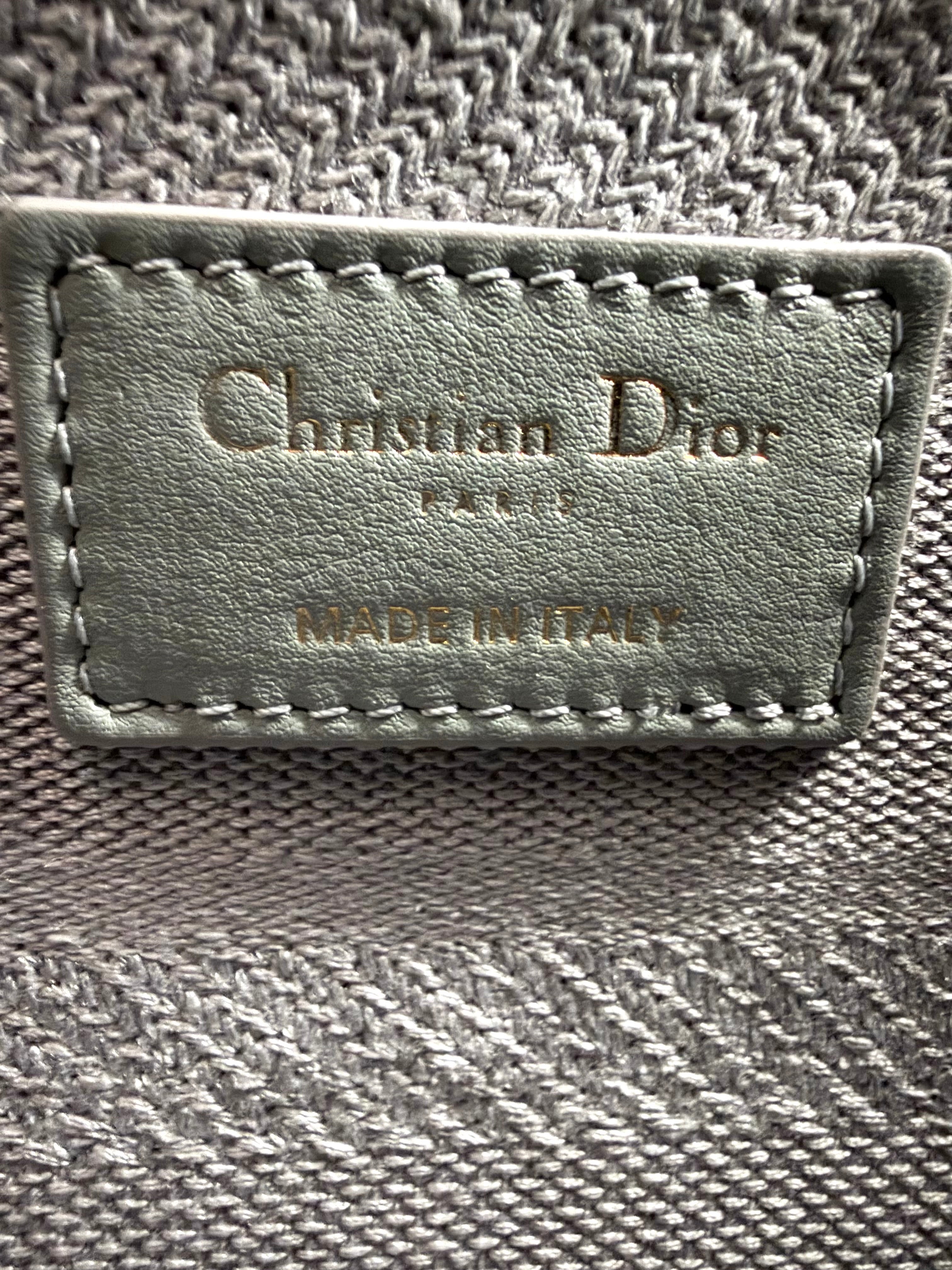 Pre-Owned Christian Dior Lady Gray D-lite Crossbody Bag