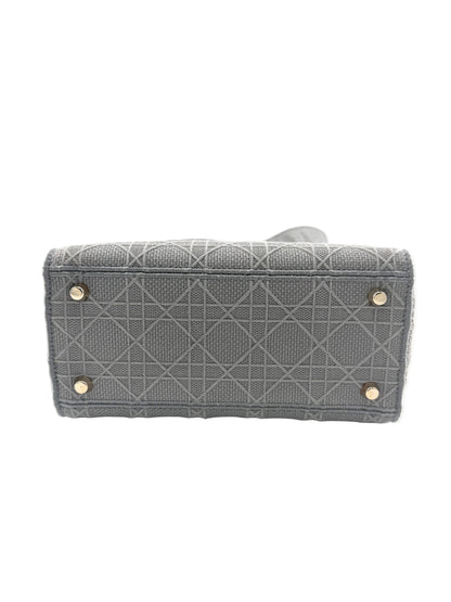 Pre-Owned Christian Dior Lady Gray D-lite Crossbody Bag