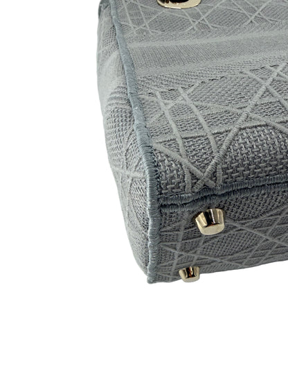 Pre-Owned Christian Dior Lady Gray D-lite Crossbody Bag