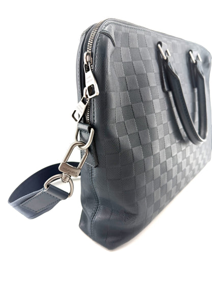 Louis Vuitton Damier Leather Porte Document Holder Laptop Bag
