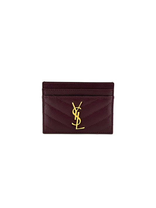 Pre-Owned Saint Laurent Cassandre Chevron Card Case