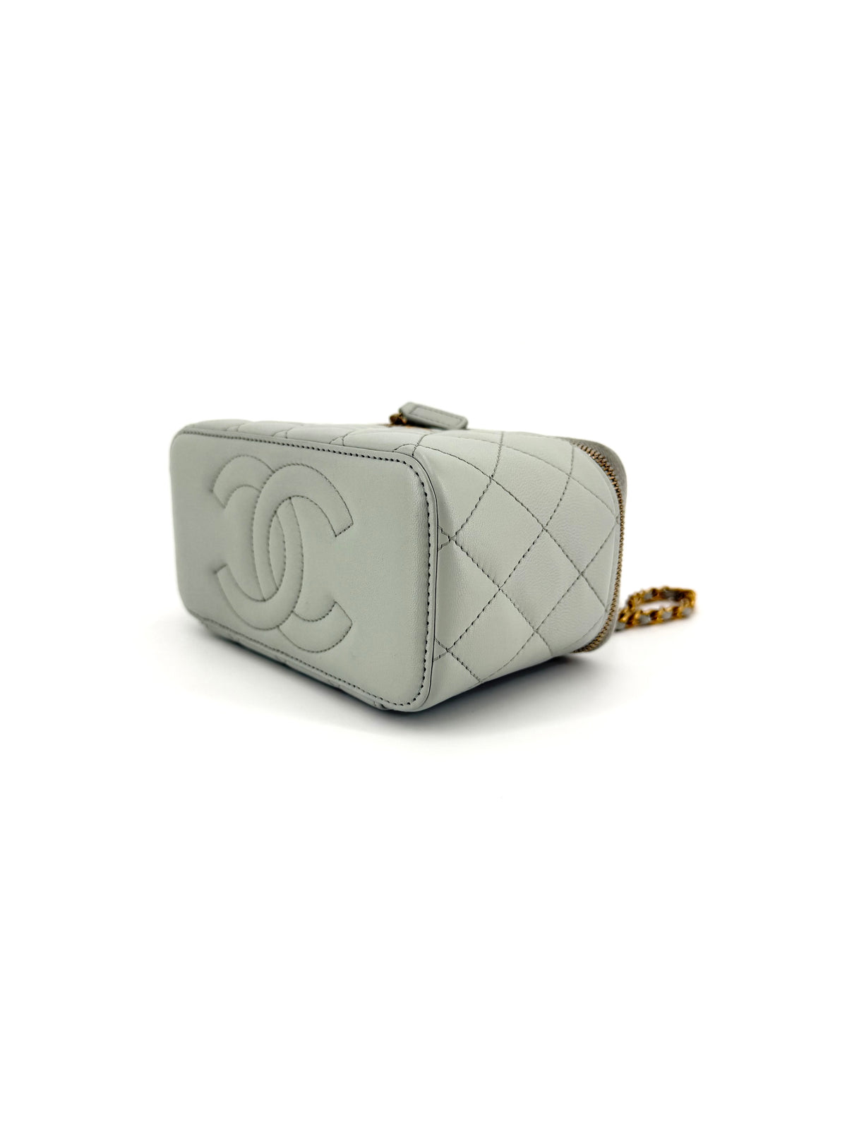 Pre-Owned Chanel Vanity Pearl Crush (Adjustable Chain) Lambskin with Mirror