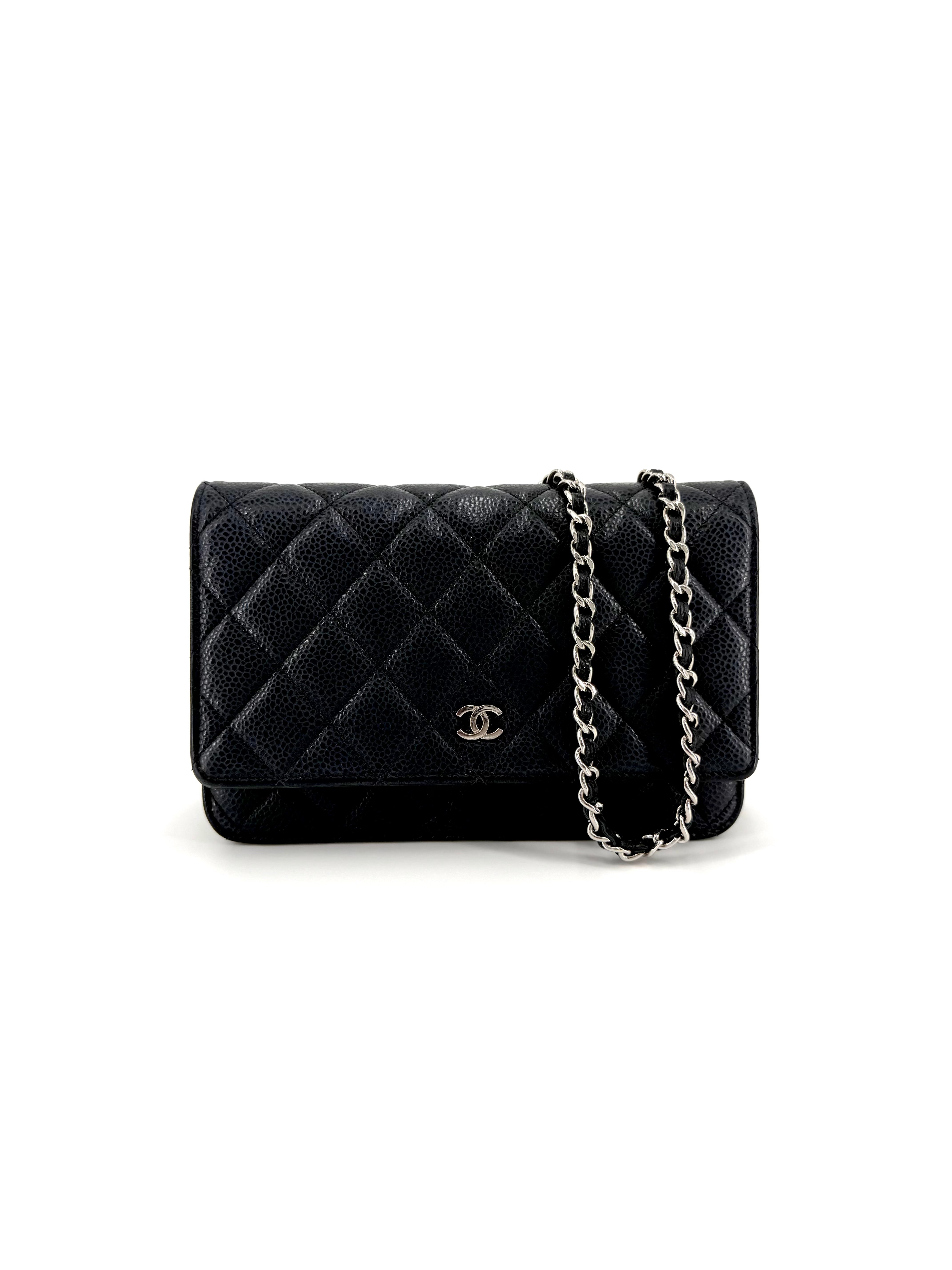Pre-Owned Chanel Quilted Caviar (WOC) Wallet on Chain