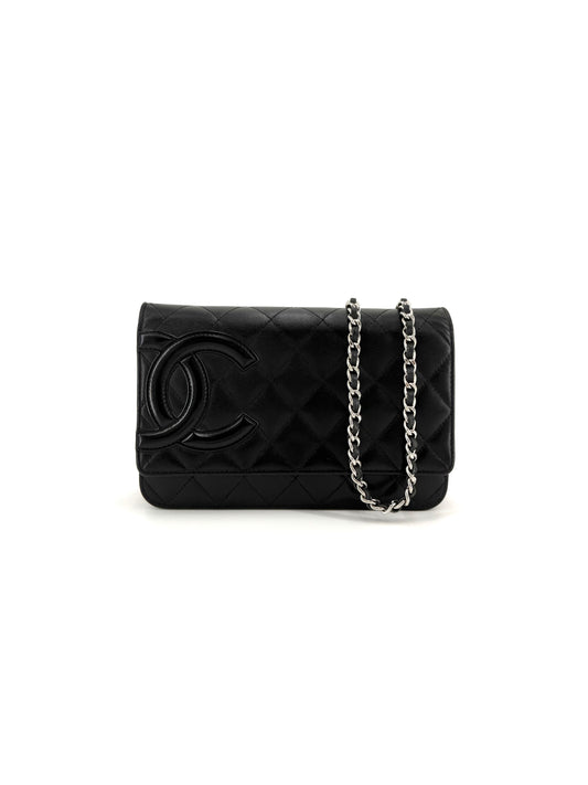 Pre-Owned Chanel Cambon Lambskin (WOC) Wallet on Chain