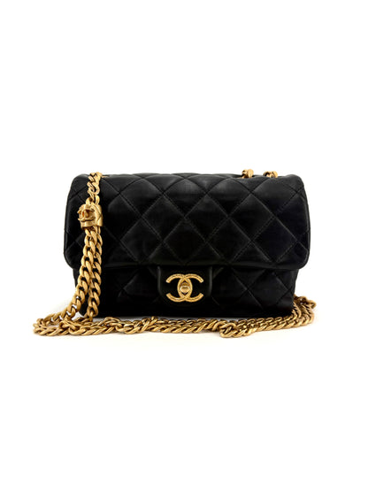 Pre-Owned Chanel Pillow Crush (Adjustable Strap) Lambskin Crossbody Bag
