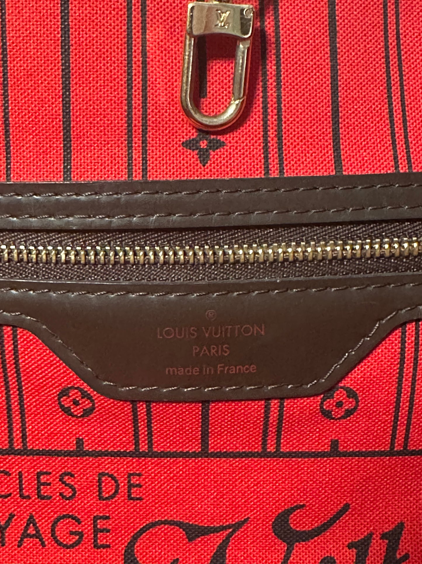Louis Vuitton Neverfull GM Brown Damier Ebene Tote Shoulder Bag