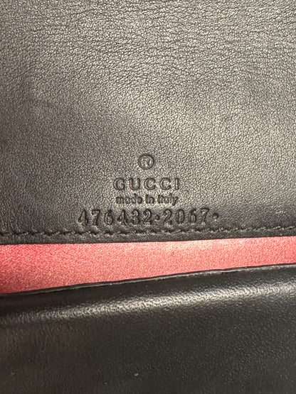 Gucci Black Velvet Crystal Dionysus Super Mini Bag