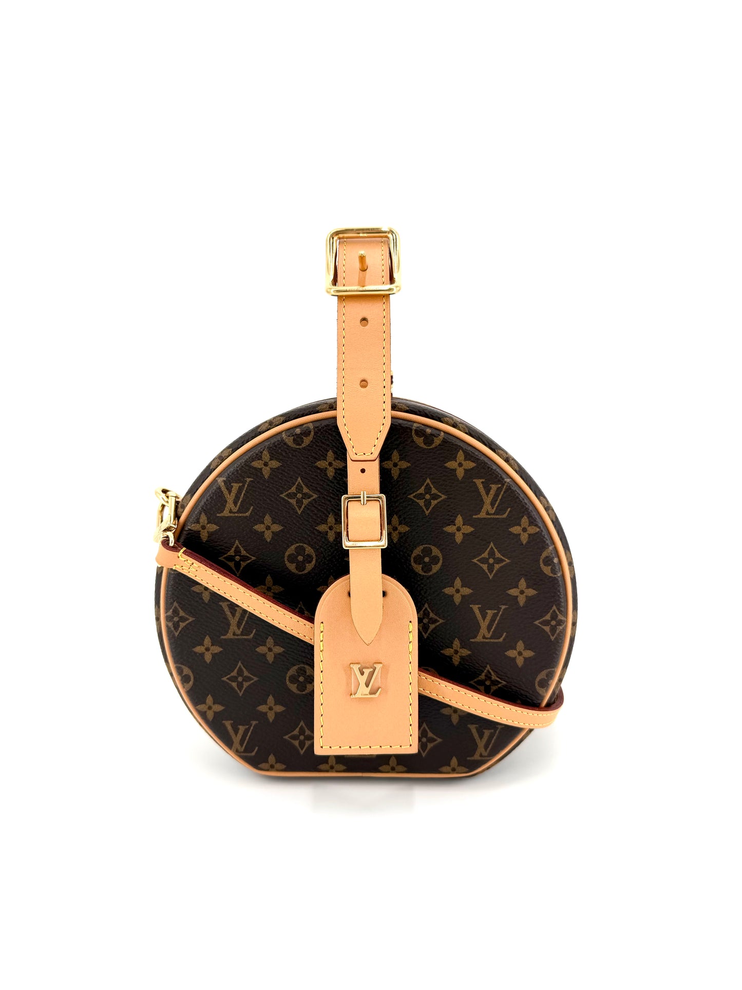 Pre-Owned Louis Vuitton Monogram Petite Boite Chapeau (Hard Trunk) Crossbody Bag