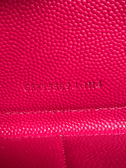 YSL Saint Laurent Cassandre Long Zip Wallet