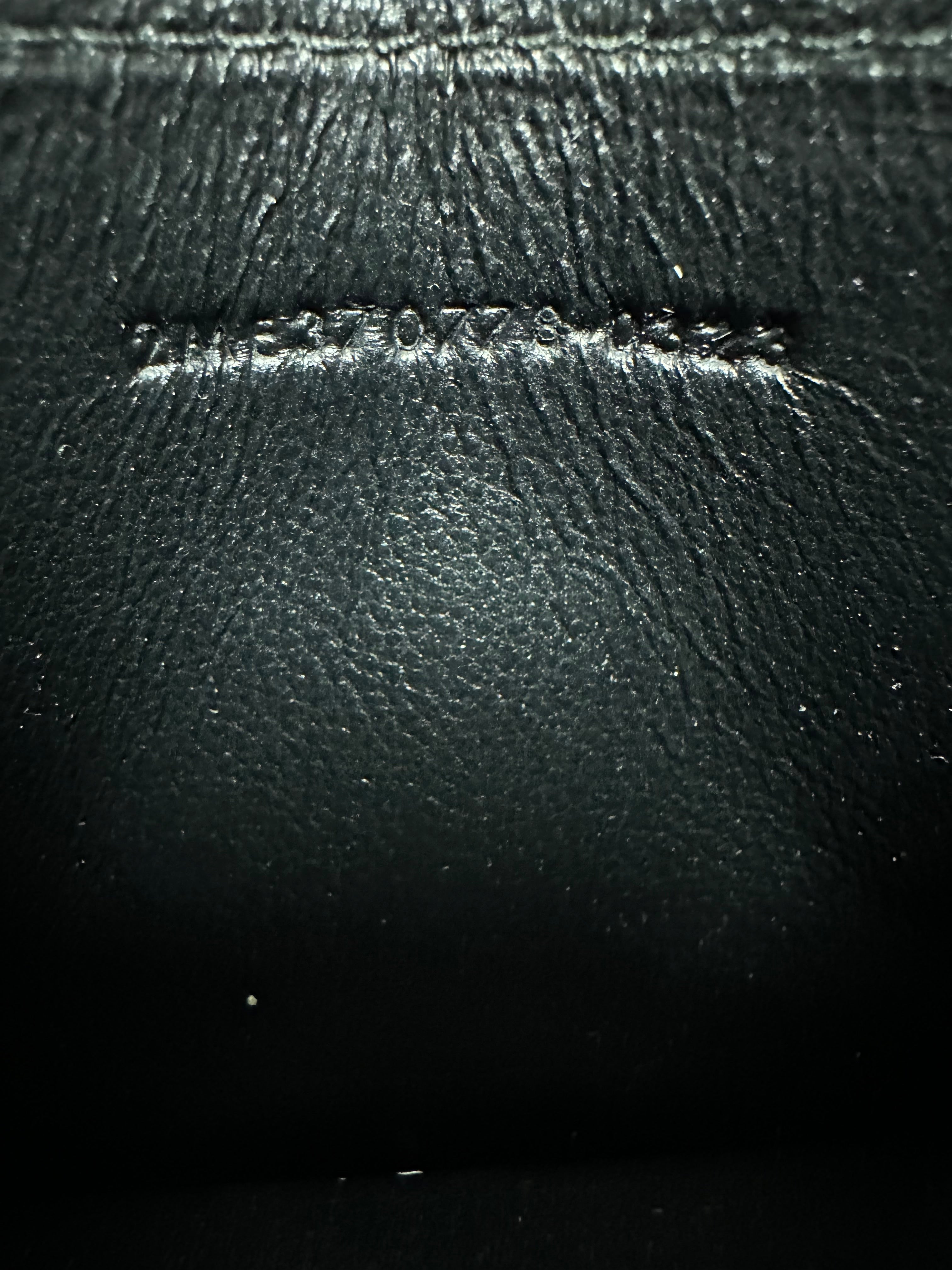 YSL Saint Laurent Cassandre Crocodile Embossed Leather Card Case