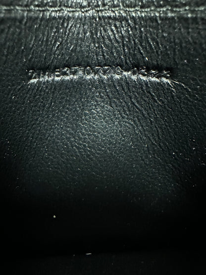 YSL Saint Laurent Cassandre Crocodile Embossed Leather Card Case