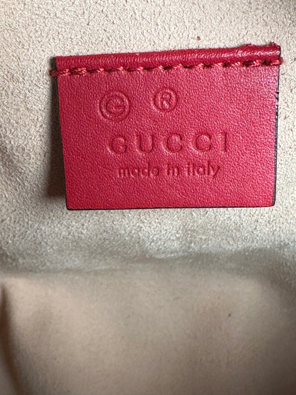 Gucci Blue Bloom Supreme GG 2way Canvas Bag Mini Boston Crossbody Handbag