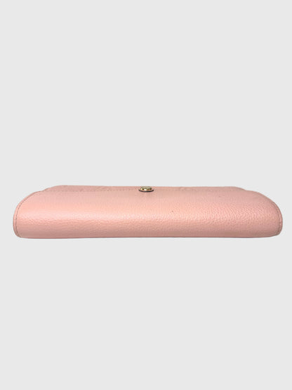 Louis Vuitton Pink Empreinte Monogram Sarah Wallet