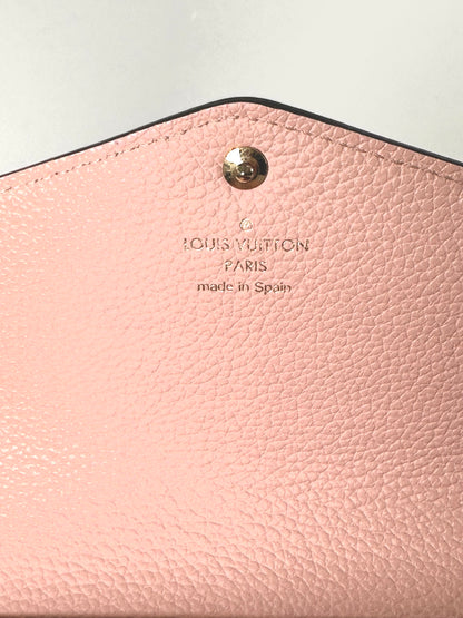 Louis Vuitton Pink Empreinte Monogram Sarah Wallet